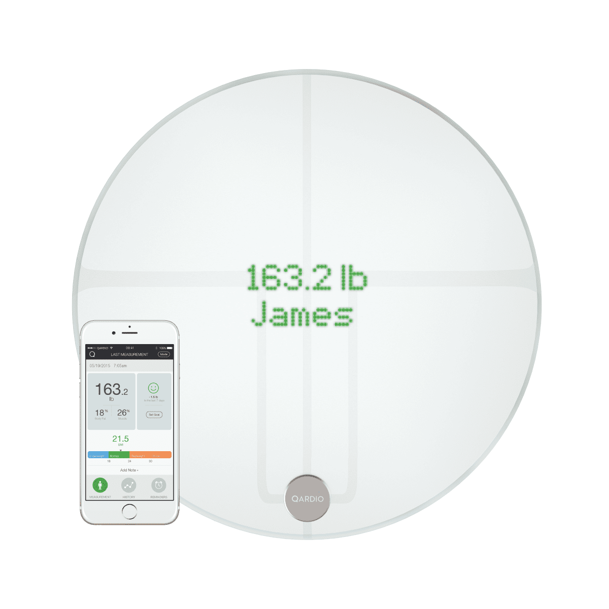 Qardio QardioBase 2. Умные весы